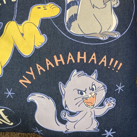 Disney Parks Critter Choas Travel Pillow Cushion Meeko Flit Pluto 26" x 26" - Picture 8 of 9